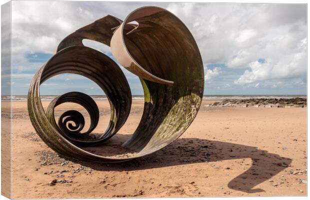 Mary's Shell, Cleveleys Canvas Print by Wendy Williams CPAGB