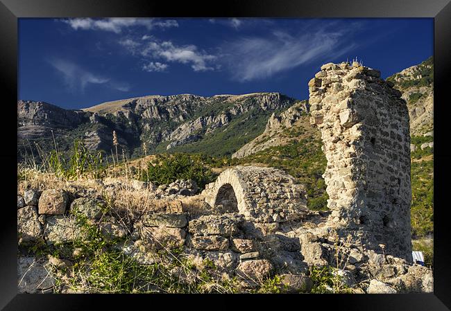 Fortress Funa ruins Framed Print by Sergey Golotvin