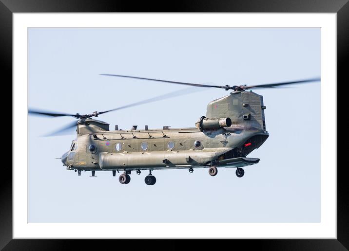 Chinook HC.4/6A displaying Framed Mounted Print by Jason Wells