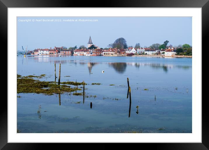 Bosham Chichester Harbour Sussex Coast Framed Mounted Print by Pearl Bucknall