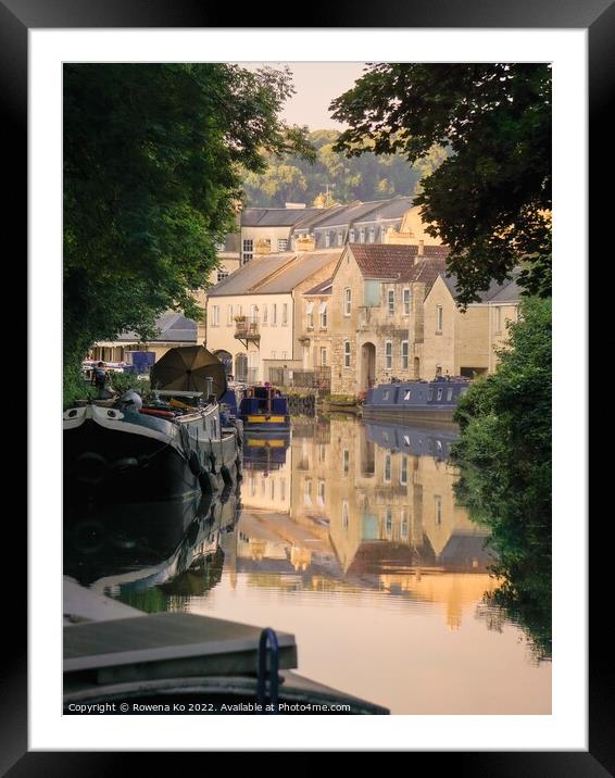 Morning view on the Canal Framed Mounted Print by Rowena Ko