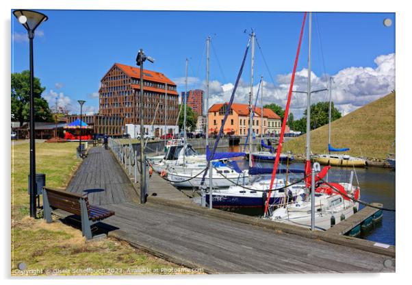 Summer Scenery in Klaipeda, Lithuania Acrylic by Gisela Scheffbuch