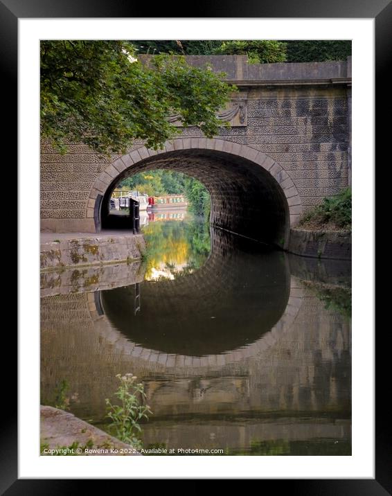 Morning reflection on the Canal Framed Mounted Print by Rowena Ko