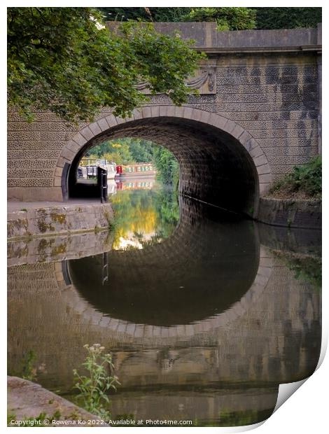 Morning reflection on the Canal Print by Rowena Ko