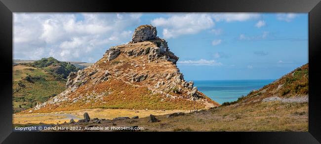 Valley of Rocks Framed Print by David Hare