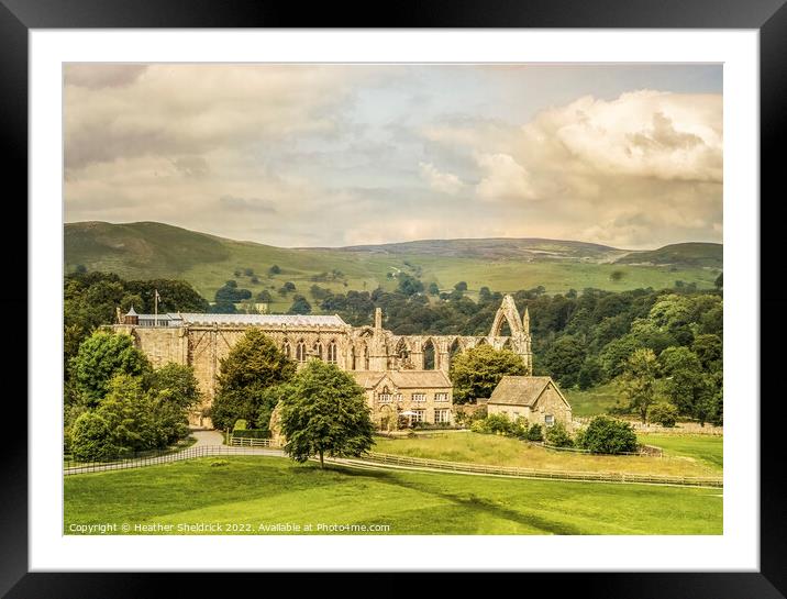 Bolton Abbey Ruins Framed Mounted Print by Heather Sheldrick