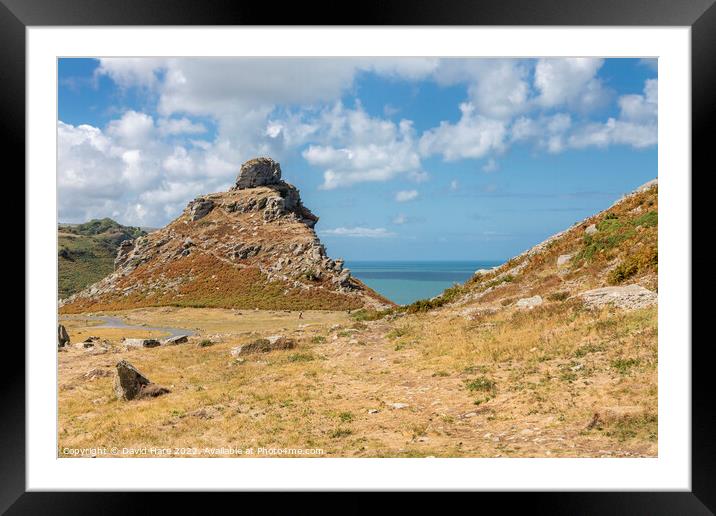 Valley of Rocks Framed Mounted Print by David Hare