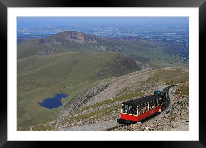 Snowdon Mountain Railway Framed Mounted Print by Diane Griffiths