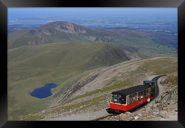 Snowdon Mountain Railway Framed Print by Diane Griffiths