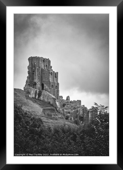 Corfe Castle Framed Mounted Print by Paul Tuckley