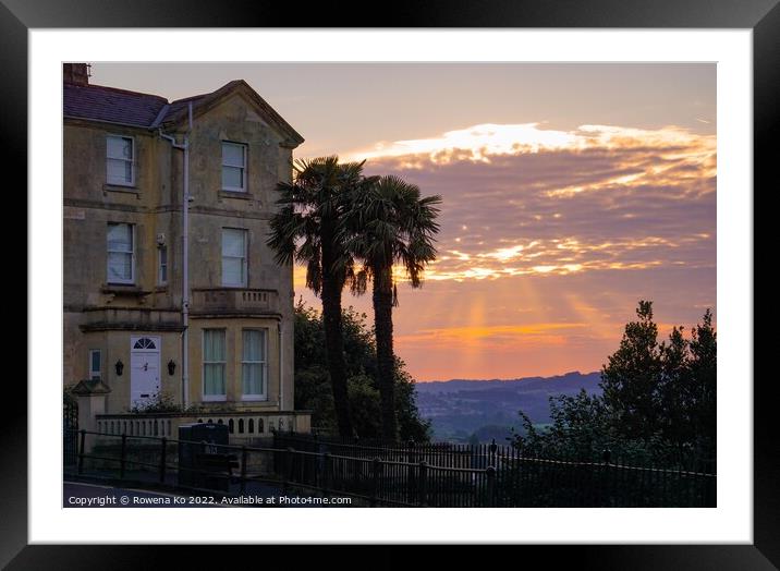 Sunrise at Camden Crescent  Framed Mounted Print by Rowena Ko