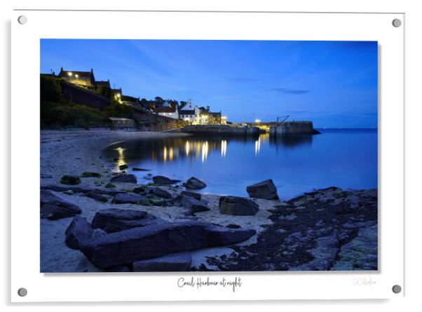 Crail harbour at night Acrylic by JC studios LRPS ARPS