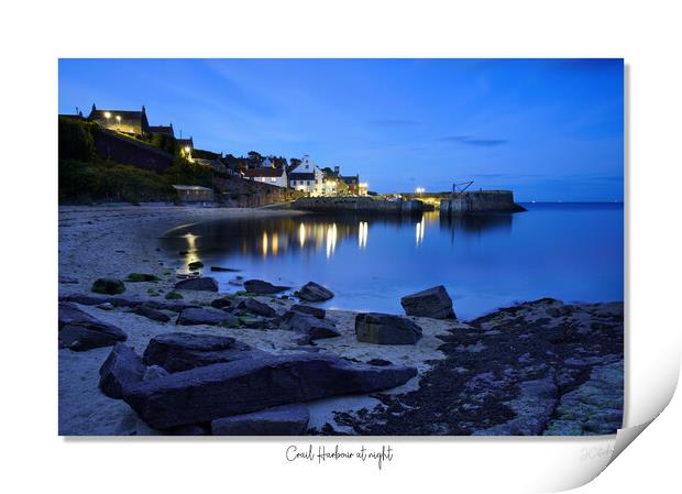 Crail harbour at night Print by JC studios LRPS ARPS