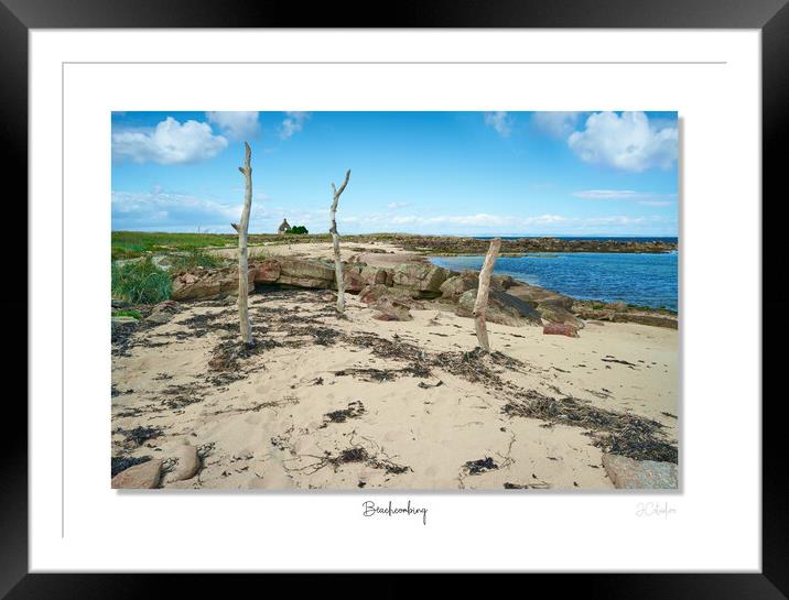 Beachcombing  Framed Mounted Print by JC studios LRPS ARPS
