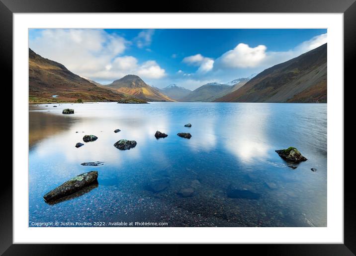 Wastwater, Lake District Framed Mounted Print by Justin Foulkes