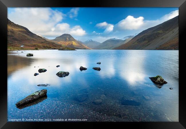 Wastwater, Lake District Framed Print by Justin Foulkes