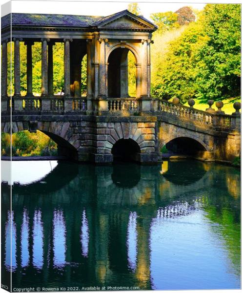 Reflection of Palladian Bridge Canvas Print by Rowena Ko