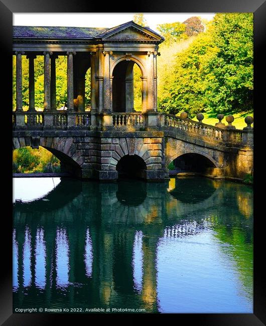 Reflection of Palladian Bridge Framed Print by Rowena Ko