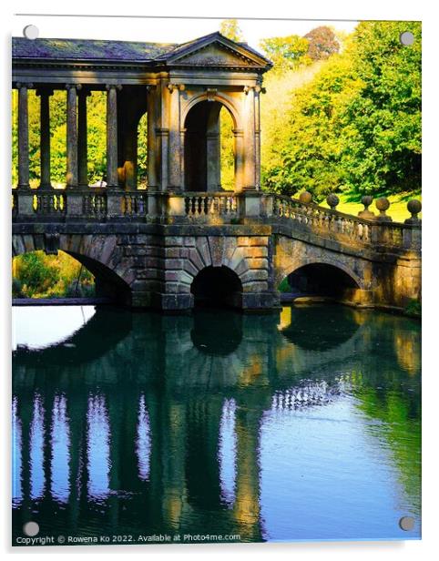 Reflection of Palladian Bridge Acrylic by Rowena Ko