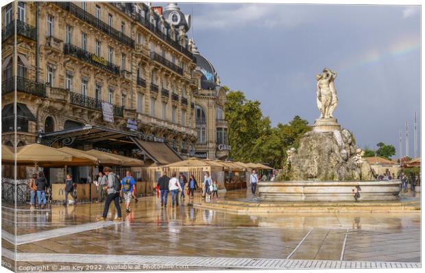 Montpellier France  Canvas Print by Jim Key
