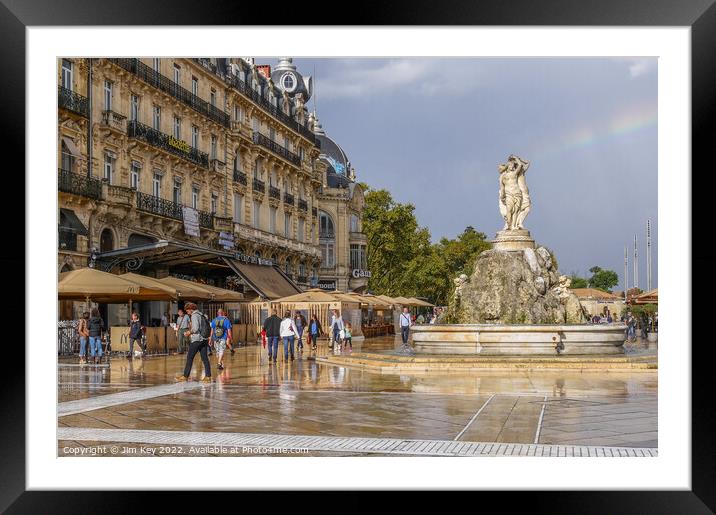 Montpellier France  Framed Mounted Print by Jim Key
