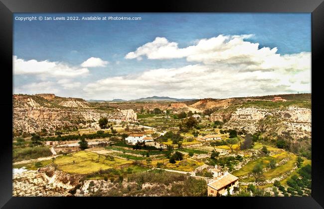 The View From Mojácar Pueblo Framed Print by Ian Lewis
