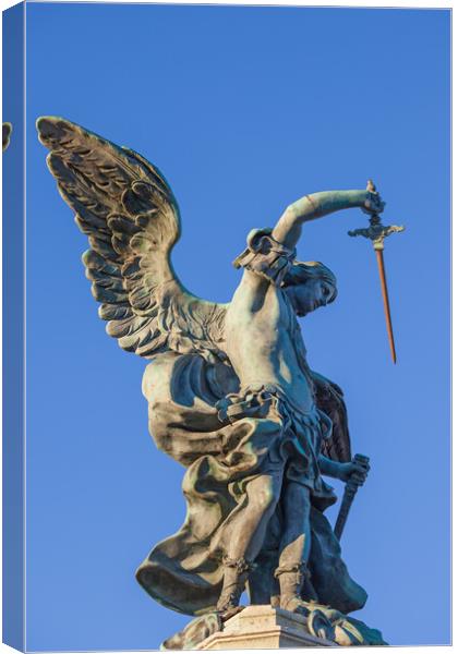 Statue of Michael the Archangel Canvas Print by Artur Bogacki
