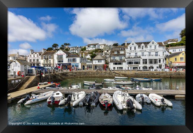 St Mawes Harbour  Framed Print by Jim Monk