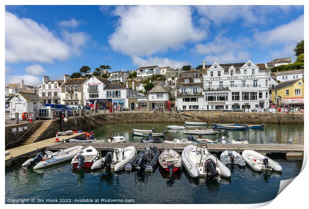 St Mawes Harbour  Print by Jim Monk