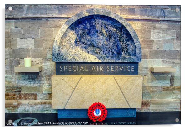 SAS Tribute in Hereford Cathedral Acrylic by Roger Mechan