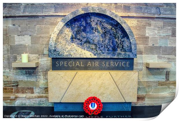 SAS Tribute in Hereford Cathedral Print by Roger Mechan