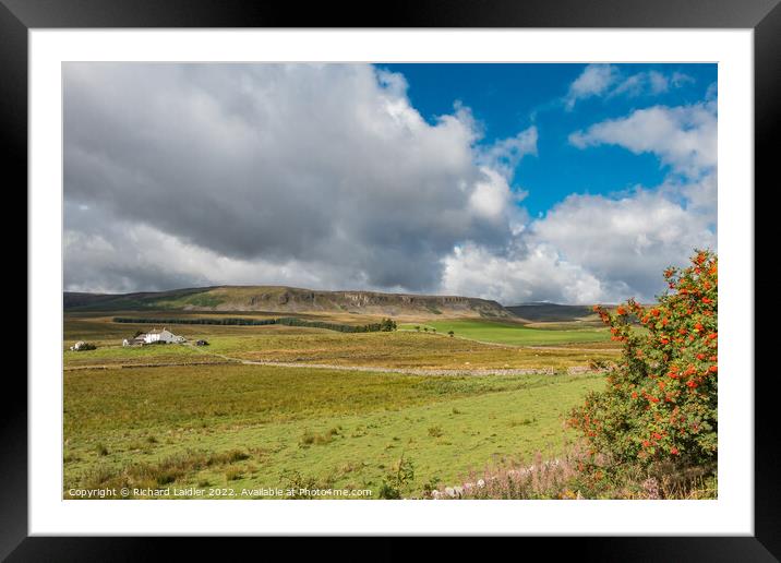 Birk Rigg and Cronkley Scar, Upper Teesdale Framed Mounted Print by Richard Laidler