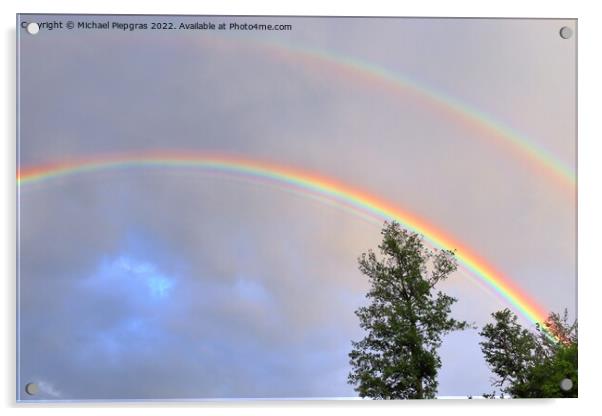 Stunning natural double rainbows plus supernumerary bows seen at Acrylic by Michael Piepgras