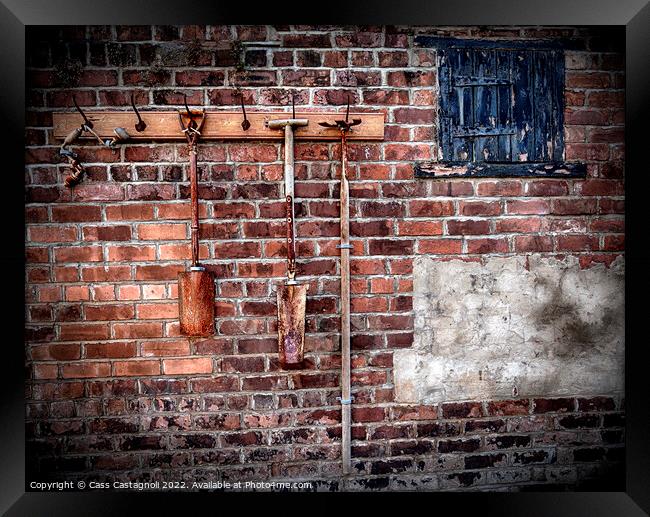 Old Tools on wall Framed Print by Cass Castagnoli