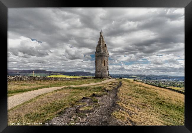 Hartshead Pike: A Tower of Royal Tribute Framed Print by Andy Morton