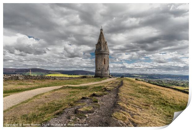 Hartshead Pike: A Tower of Royal Tribute Print by Andy Morton
