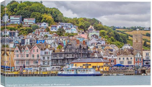 Serenity at Dartmouth Harbour Canvas Print by Ian Stone