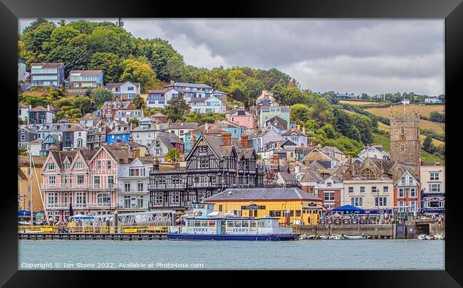 Serenity at Dartmouth Harbour Framed Print by Ian Stone