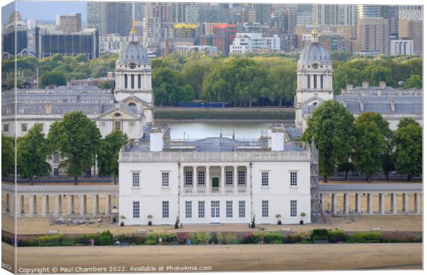Royal Greenwichs Architectural Treasure Canvas Print by Paul Chambers
