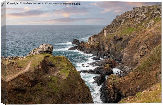Crown Mines Botallack Canvas Print by Graham Moore