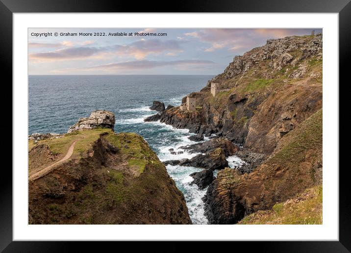 Crown Mines Botallack Framed Mounted Print by Graham Moore
