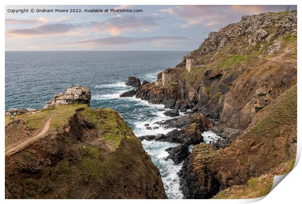 Crown Mines Botallack Print by Graham Moore