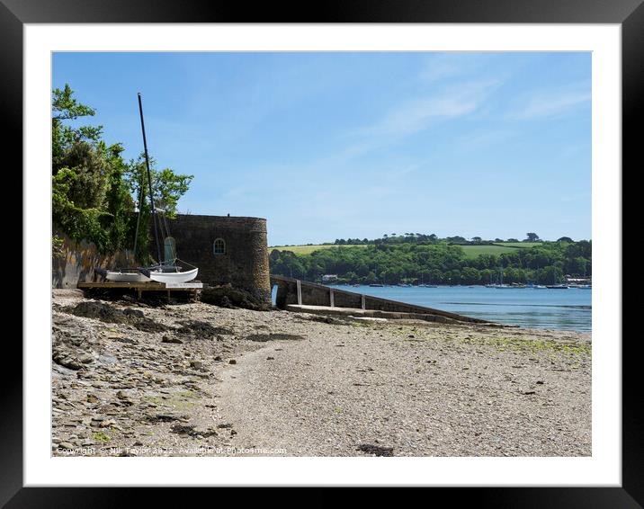 Helford river Cornwall Framed Mounted Print by Nik Taylor