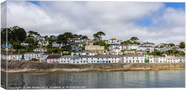 St Mawes Waterfront Canvas Print by Jim Monk