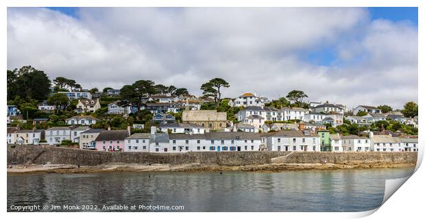 St Mawes Waterfront Print by Jim Monk