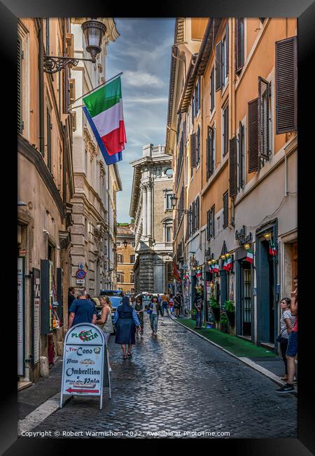 Hidden Gem in Rome Framed Print by RJW Images