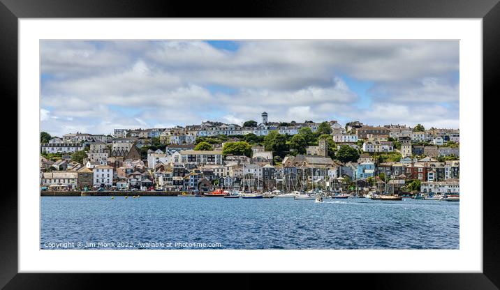  Falmouth Waterfront Framed Mounted Print by Jim Monk