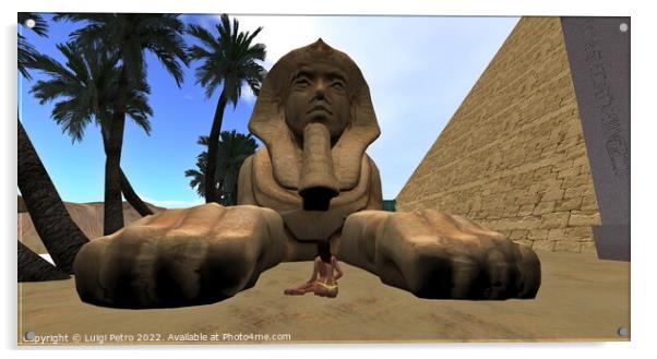 The Enigmatic Sphinx Acrylic by Luigi Petro