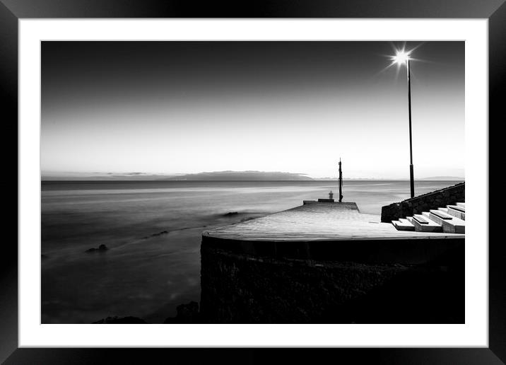 Pier at Alcala, Tenerife,  Framed Mounted Print by Phil Crean