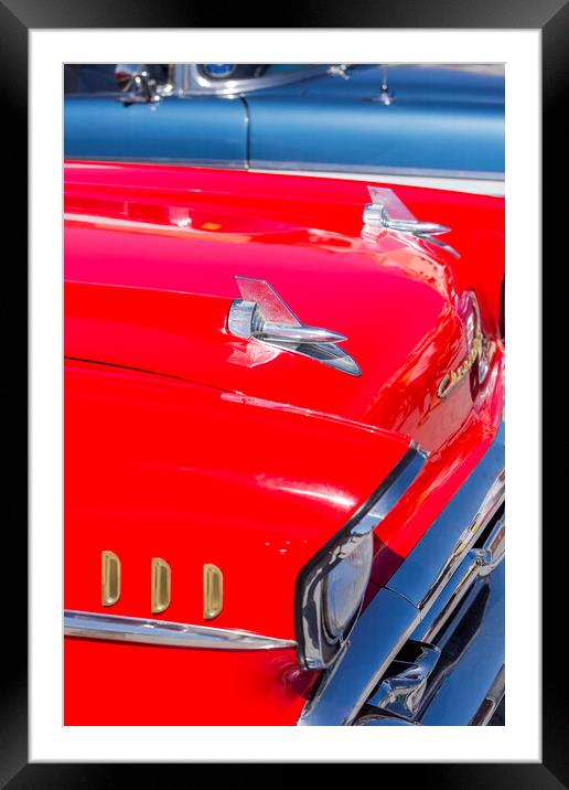 Chevrolet Belair car Framed Mounted Print by Phil Crean